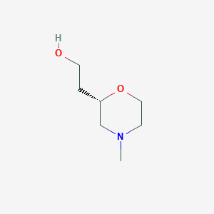 molecular formula C7H15NO2 B12921131 (S)-2-(4-Methylmorpholin-2-yl)ethan-1-ol 