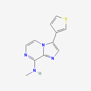 Imidazo[1,2-a]pyrazin-8-amine, N-methyl-3-(3-thienyl)-