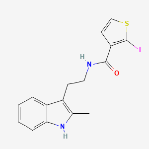 molecular formula C16H15IN2OS B12921217 2-Iodo-N-(2-(2-methyl-1H-indol-3-yl)ethyl)thiophene-3-carboxamide CAS No. 920506-28-1