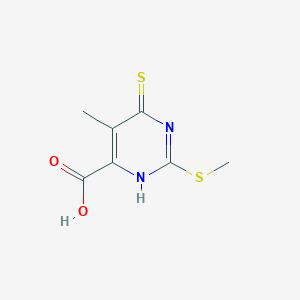 5-Methyl-2-(methylsulfanyl)-6-sulfanylidene-3,6-dihydropyrimidine-4-carboxylic acid