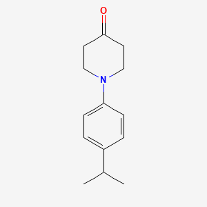 molecular formula C14H19NO B1292127 1-(4-Isopropylphenyl)piperidin-4-one 