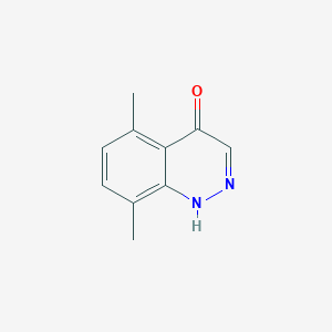 molecular formula C10H10N2O B12921288 5,8-Dimethylcinnolin-4(1H)-one CAS No. 106634-63-3