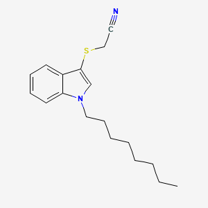 [(1-Octyl-1H-indol-3-yl)sulfanyl]acetonitrile