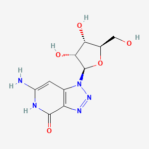 6-amino-1-[(2R,3R,4S,5R)-3,4-dihydroxy-5-(hydroxymethyl)oxolan-2-yl]-5H-triazolo[4,5-c]pyridin-4-one