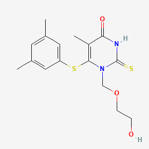 6-((3,5-Dimethylphenyl)thio)-1-((2-hydroxyethoxy)methyl)-2-thiothymine