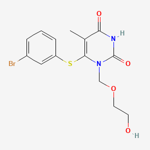 6-((3-Bromophenyl)thio)-1-((2-hydroxyethoxy)methyl)thymine