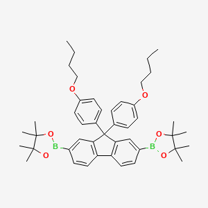 2,2'-(9,9-Bis(4-butoxyphenyl)-9H-fluorene-2,7-diyl)bis(4,4,5,5-tetramethyl-1,3,2-dioxaborolane)