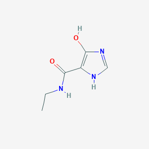 5-[(Ethylamino)(hydroxy)methylidene]-1,5-dihydro-4H-imidazol-4-one