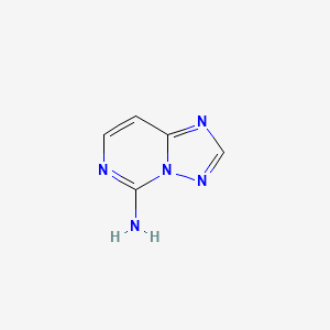 molecular formula C5H5N5 B12921420 [1,2,4]Triazolo[1,5-C]pyrimidin-5-amine 