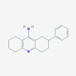 molecular formula C19H22N2 B12921424 2-Phenyl-1,2,3,4,5,6,7,8-octahydroacridin-9-amine CAS No. 496871-64-8