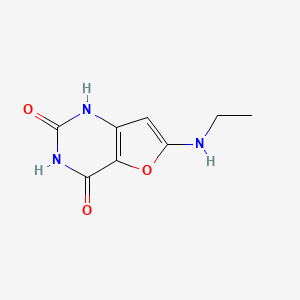 molecular formula C8H9N3O3 B12921434 6-(Ethylamino)furo[3,2-d]pyrimidine-2,4(1H,3H)-dione CAS No. 106780-45-4