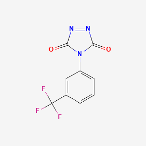 molecular formula C9H4F3N3O2 B12921443 4-(3-(Trifluoromethyl)phenyl)-3H-1,2,4-triazole-3,5(4H)-dione CAS No. 89676-71-1