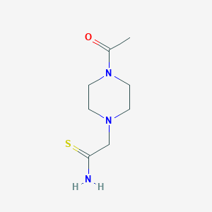 molecular formula C8H15N3OS B1292150 2-(4-乙酰基哌嗪-1-基)乙硫酰胺 CAS No. 1016799-62-4