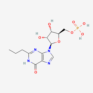 ((2R,3S,4R,5R)-3,4-Dihydroxy-5-(6-hydroxy-2-propyl-9H-purin-9-yl)tetrahydrofuran-2-yl)methyl dihydrogen phosphate