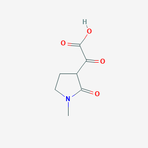 molecular formula C7H9NO4 B12921575 (1-Methyl-2-oxopyrrolidin-3-yl)(oxo)acetic acid CAS No. 60044-07-7