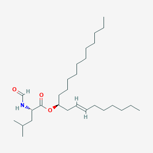 molecular formula C28H53NO3 B129216 (7E,10S)-二十一碳-7-烯-10-基 N-甲酰-L-亮氨酸 CAS No. 130676-63-0