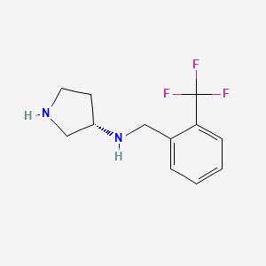 (3S)-N-{[2-(Trifluoromethyl)phenyl]methyl}pyrrolidin-3-amine