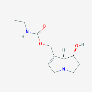 ((1R,7AS)-1-hydroxy-2,3,5,7a-tetrahydro-1H-pyrrolizin-7-yl)methyl ethylcarbamate