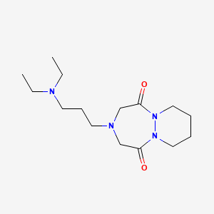 3-(3-(Diethylamino)propyl)hexahydro-1H-pyridazino(1,2-a)(1,2,5)triazepine-1,5(2H)-dione