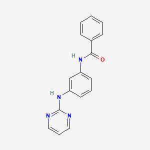 molecular formula C17H14N4O B12921633 N-{3-[(Pyrimidin-2-yl)amino]phenyl}benzamide CAS No. 481054-84-6