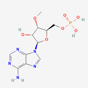 molecular formula C11H16N5O7P B12921639 3'-O-Methyladenosine 5'-(dihydrogen phosphate) CAS No. 60091-04-5