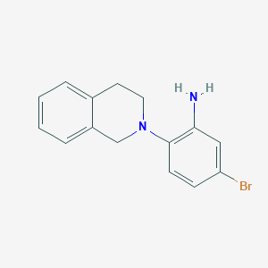 molecular formula C15H15BrN2 B1292164 5-Bromo-2-[3,4-dihydro-2(1H)-isoquinolinyl]aniline CAS No. 1016853-07-8
