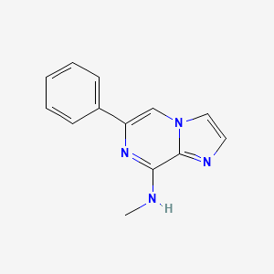 molecular formula C13H12N4 B12921641 N-Methyl-6-phenylimidazo[1,2-a]pyrazin-8-amine CAS No. 787591-86-0