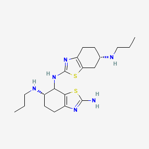 (6S)-N6-Propyl-N7-((S)-6-(propylamino)-4,5,6,7-tetrahydrobenzo[d]thiazol-2-yl)-4,5,6,7-tetrahydrobenzo[d]thiazole-2,6,7-triamine