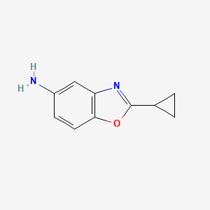 molecular formula C10H10N2O B1292170 2-环丙基苯并[d]噁唑-5-胺 CAS No. 1017027-77-8