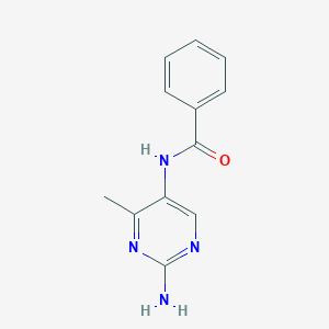 molecular formula C12H12N4O B12921729 N-(2-Amino-4-methylpyrimidin-5-yl)benzamide CAS No. 649746-04-3