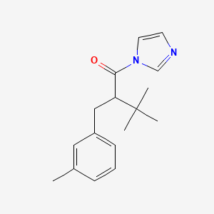 1-Imidazol-1-yl-3,3-dimethyl-2-((3-methylphenyl)methyl)butan-1-one