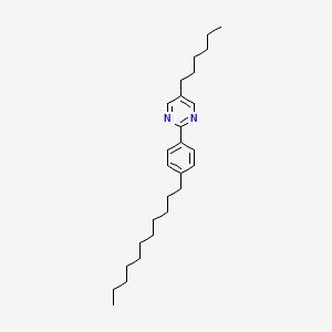 molecular formula C27H42N2 B12921746 5-Hexyl-2-(4-undecylphenyl)pyrimidine CAS No. 57202-31-0