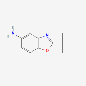 molecular formula C11H14N2O B1292175 2-叔丁基-1,3-苯并噁唑-5-胺 CAS No. 1017046-27-3