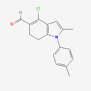 4-Chloro-2-methyl-1-(4-methylphenyl)-6,7-dihydroindole-5-carbaldehyde