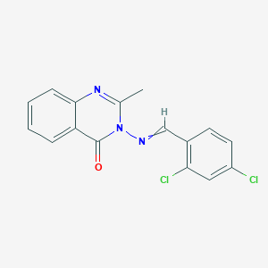 3-[(2,4-Dichlorophenyl)methylideneamino]-2-methyl-quinazolin-4-one