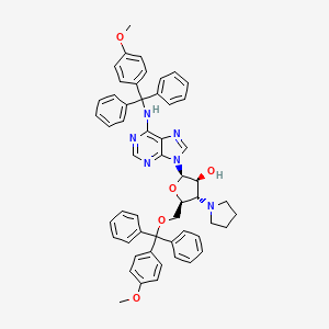 3'-Pyrrolidino-5',N6-bis(4-methoxytrityl)-3'-deoxyadenosine