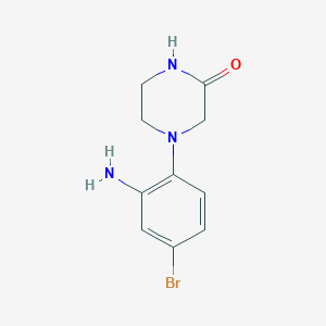 molecular formula C10H12BrN3O B1292183 4-(2-Amino-4-bromophenyl)piperazin-2-one CAS No. 1016845-08-1