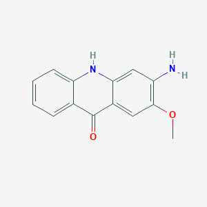 molecular formula C14H12N2O2 B12921830 3-Amino-2-methoxyacridin-9(10H)-one CAS No. 89974-92-5