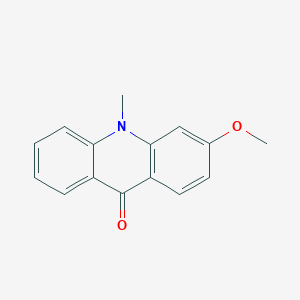 molecular formula C15H13NO2 B12921838 9(10H)-Acridinone, 3-methoxy-10-methyl- CAS No. 16584-60-4