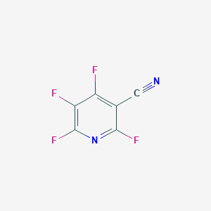 molecular formula C6F4N2 B12921865 2,4,5,6-Tetrafluoropyridine-3-carbonitrile CAS No. 35720-79-7