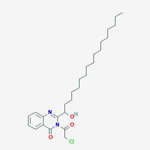 3-(Chloroacetyl)-2-(1-hydroxyheptadecyl)quinazolin-4(3H)-one