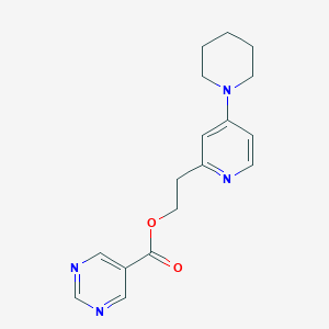 2-(4-(Piperidin-1-yl)pyridin-2-yl)ethyl pyrimidine-5-carboxylate