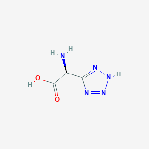 molecular formula C3H5N5O2 B12921945 (S)-2-Amino-2-(1H-tetrazol-5-yl)acetic acid 