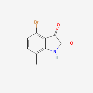 molecular formula C9H6BrNO2 B1292195 4-Bromo-7-methylisatin CAS No. 874375-17-4