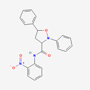 3-Isoxazolidinecarboxamide, N-(2-nitrophenyl)-2,5-diphenyl-