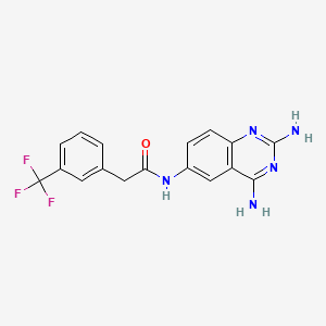 2,4-Diamino-6-[[m-trifluoromethylphenyl]acetamido]quinazoline