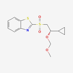 (S)-2-((2-Cyclopropyl-2-(methoxymethoxy)ethyl)sulfonyl)benzo[d]thiazole