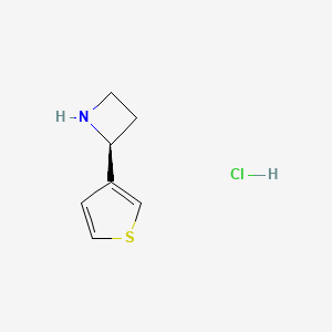 (S)-2-(Thiophen-3-yl)azetidine hydrochloride