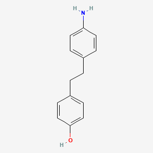 molecular formula C14H15NO B1292202 4-[2-(4-Aminophenyl)ethyl]phenol CAS No. 33384-05-3