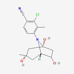 2-Chloro-3-methyl-4-((1R,3S,5S)-1,3,6-trihydroxy-3-methyl-8-azabicyclo[3.2.1]octan-8-yl)benzonitrile